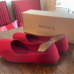 Red Rothy’s flats - size 9.5